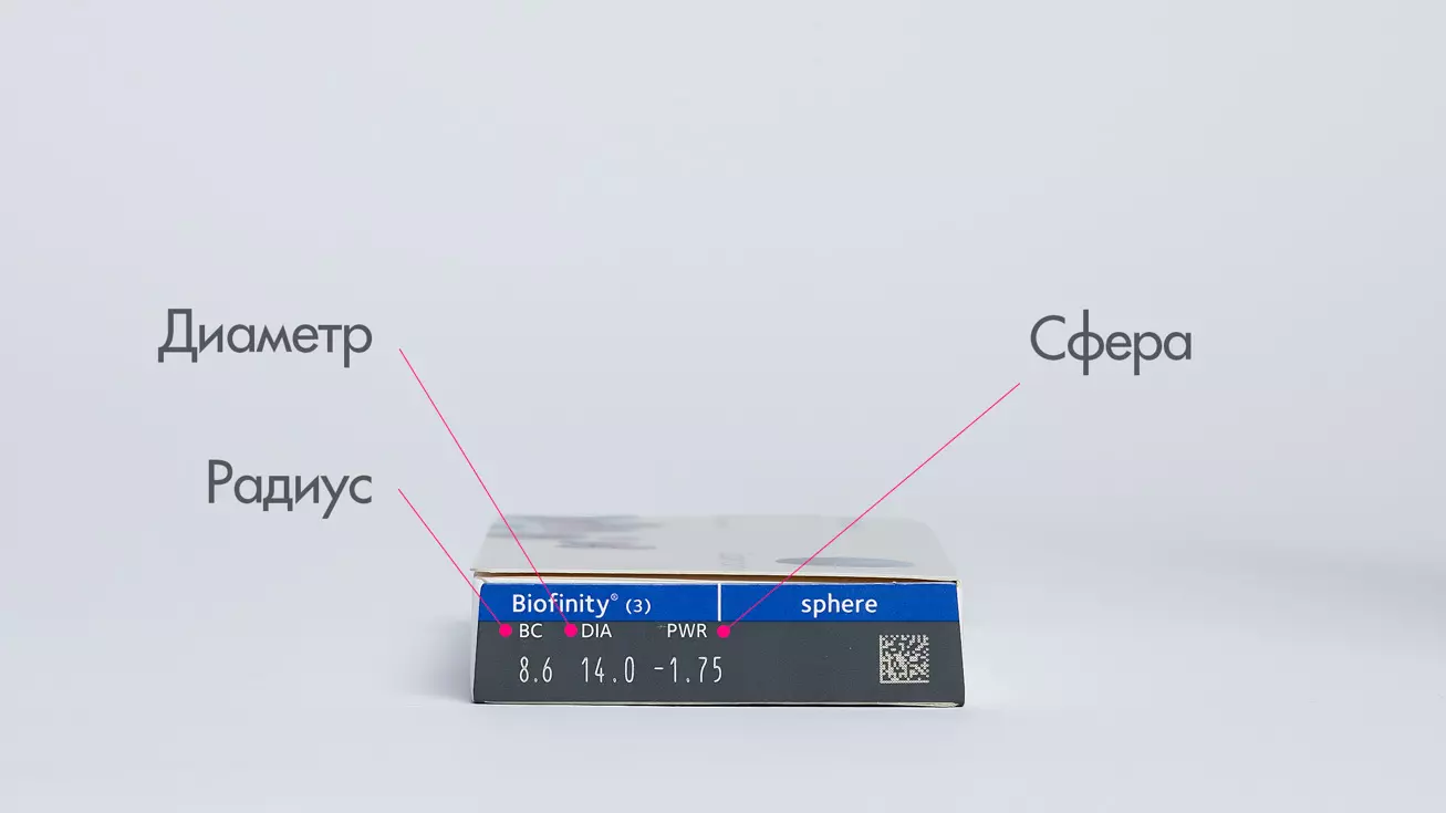 Biofinity (3 линзы) 8,6/-3,25